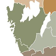 Karta region västra Götaland